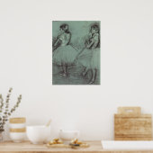 Twee dansers van Edgar Degas, balletkunst Poster (Keuken)