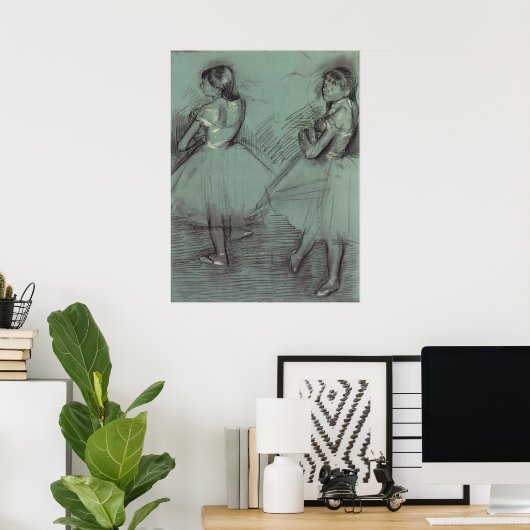 Twee dansers van Edgar Degas,  balletkunst Poster (Thuiskantoor)