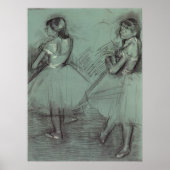 Twee dansers van Edgar Degas,  balletkunst Poster (Voorkant)