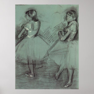 Twee dansers van Edgar Degas,  balletkunst Poster