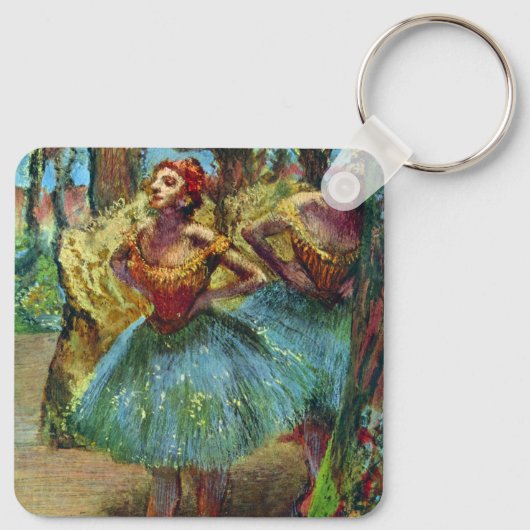 Twee dansers van Edgar Degas,  balletkunst Sleutelhanger (Achterkant)
