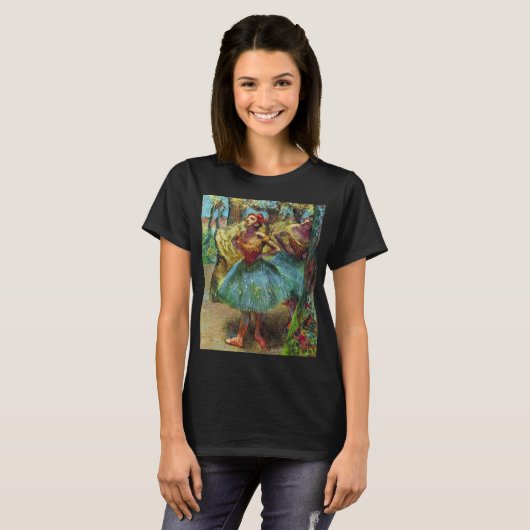 Twee dansers van Edgar Degas, balletkunst T-shirt (Voorkant volledig)