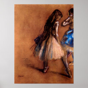 Twee dansers van Edgar Degas Poster