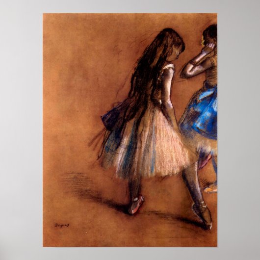 Twee dansers van Edgar Degas Poster (Voorkant)