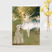 Twee dansers - Wheaten Terrier 7 Kaart (Gele Bloem)