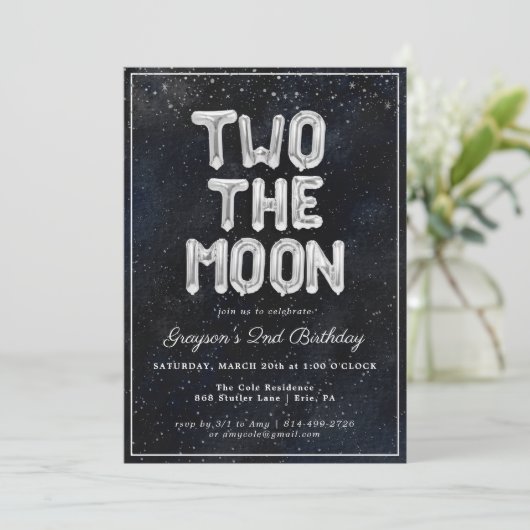 Twee de maan | 2e uitnodiging van de partij van Bi (Staand voorkant)