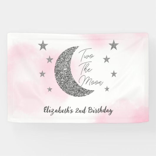 Twee De Maan 2e Verjaardag Banner (Horizontaal)