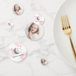 Twee de maan 2e verjaardag Confetti