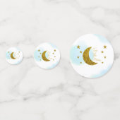 Twee de maan 2e verjaardag Confetti (Achterkanten)