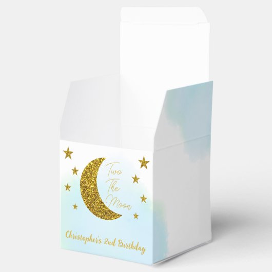 Twee De Maan 2e Verjaardag Favoriete Boxen Bedankdoosjes (Geopend)