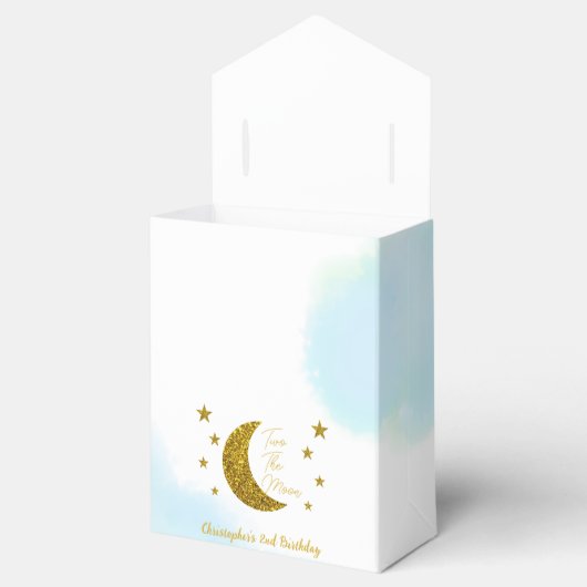 Twee De Maan 2e Verjaardag Favoriete Boxen Bedankdoosjes (Geopend)