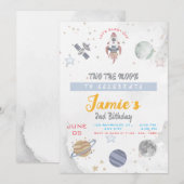 Twee de maan 2e verjaardag kaart (Voorkant / Achterkant)