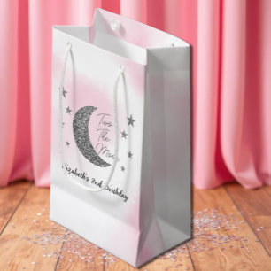 Twee De Maan 2e Verjaardag Kleine Geschenktas Klein Cadeauzakje