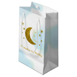 Twee De Maan 2e Verjaardag Kleine Geschenktas Klein Cadeauzakje