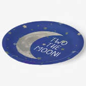 Twee De Maan 2e verjaardag Papieren Bordje (Gekanteld)
