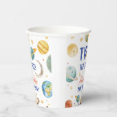 Twee De Maan 2e Verjaardag Ruimte Galaxy Party Papieren Bekers (Rechts)