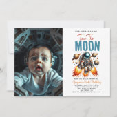 Twee de maan 2e verjaardag Ruimtefoto Kaart (Voorkant)