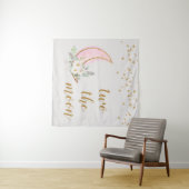 Twee de maan achtergrond twee de maanBanner Wandkleed (In Situ (horizontaal))