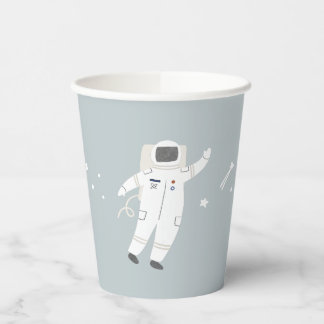 Twee De Maan Astronaut Space Party Papieren Bekers