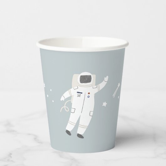 Twee De Maan Astronaut Space Party Papieren Bekers (Links)