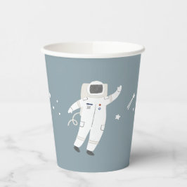 Twee De Maan Astronaut Space Party Papieren Bekers