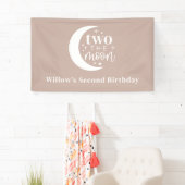 Twee de maan Blush Spandoek (Insitu)