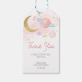 Twee de Maan en Sterren Verjaardagsfeest Favoriet  Cadeaulabel (Voorkant)