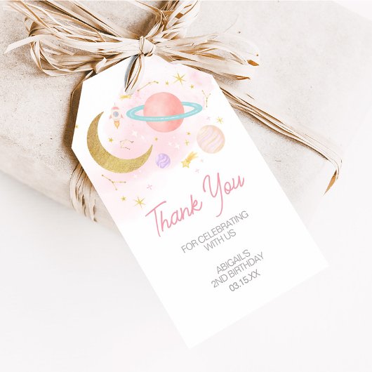 Twee de Maan en Sterren Verjaardagsfeest Favoriet  Cadeaulabel