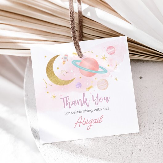Twee de Maan en Sterren Verjaardagsfeest Plein Bedankjes Labels