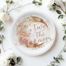 Twee de maan gouden bloemenmeisje 2e verjaardag