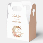 Twee de maan gouden bloemenmeisje 2e verjaardagsfe bedankdoosjes (Geopend)