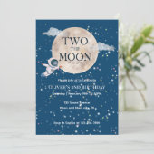 Twee De Maan Jongen Ruimte Astronaut 2e Dag Modern Kaart (Staand voorkant)