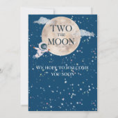 Twee De Maan Jongen Ruimte Astronaut 2e Dag Modern Kaart (Achterkant)