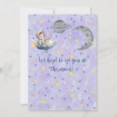 Twee De Maan Jongen Ruimteraket 2e Verjaardag Kaart (Achterkant)