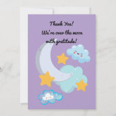 Twee de Maan Leuke Verjaardag foto bedankkaart Kaart (Voorkant)