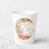 Twee de maan meisje 2e verjaardag feest papieren bekers (Achterkant)