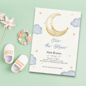 Twee de maan Moderne Nacht hemel 2e verjaardag jon Kaart