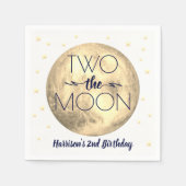 Twee de maan op de tweede verjaardag van Napkins Servet (Voorkant)