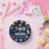 Twee De Maan Outer Space Planet Verjaardagsfeest Papieren Kommen (Feest)