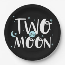 TWEE DE MAAN Rocket Ship Space 2e verjaardagsfeest