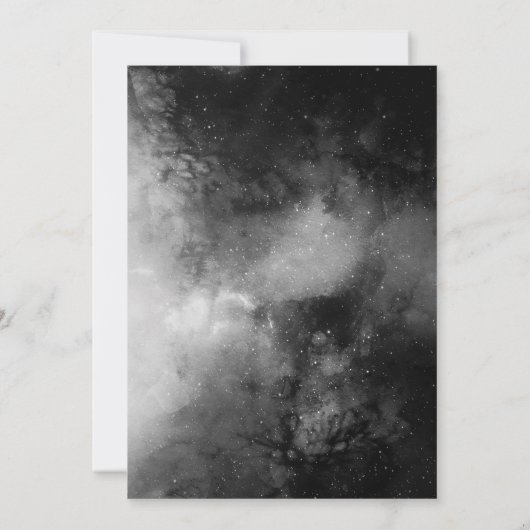 Twee de maan | Tweede uitnodiging van de verjaarda (Achterkant)