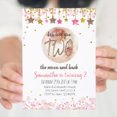 Twee de Maan Verjaardag Uitnodiging 2e verjaardag