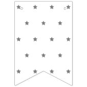 Twee de Maan Wit Zilveren Jongen 2e Verjaardag Vlaggetjes (Eerste vlag)