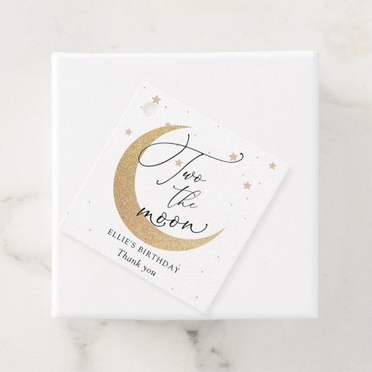 Twee de Mon Birthday Bedankjes Labels (In situ)