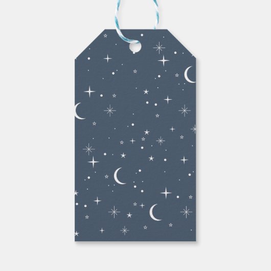 Twee de Moon Blue Navy Cadeaulabel (Achterkant)