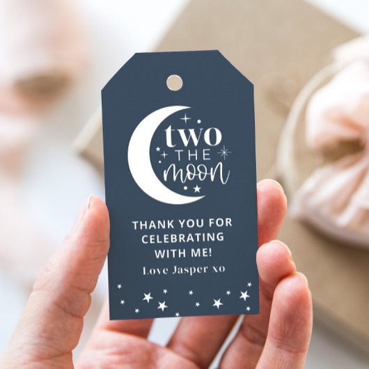 Twee de Moon Blue Navy Cadeaulabel
