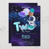 Twee de motorische galaxy buitenruimte kaart (Voorkant / Achterkant)