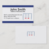 Twee de Roepende Kaart van de Ouder van Zwingen Contactkaartje (Voorkant / Achterkant)