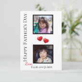 Twee de Tevreden Kaart van de Foto Gepersonaliseer (Staand voorkant)