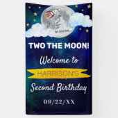 Twee: de tweede verjaardag van de maan spandoek (Verticaal)